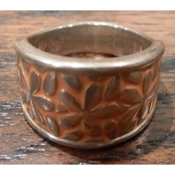 James Avery Retired Spring Blossom Silver Ring 925 Size 6.5 - Picture 2 of 4